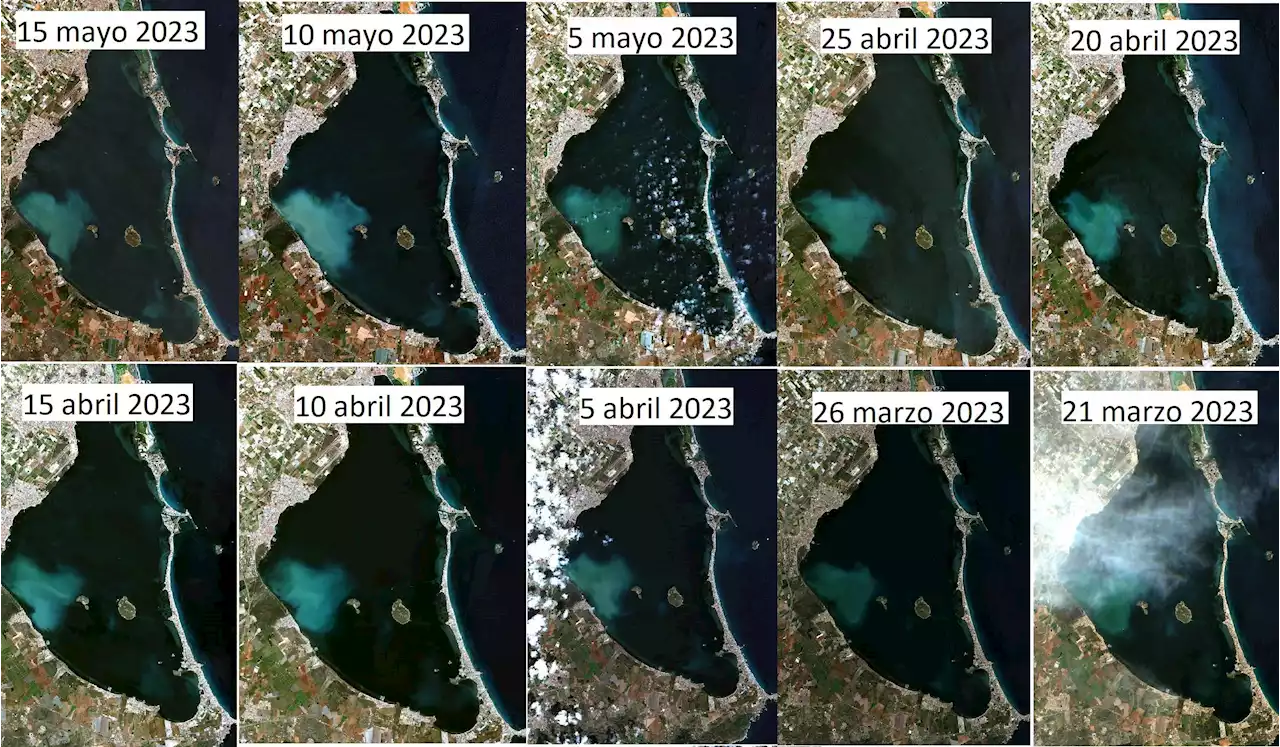 El IEO evalúa la aparición de una masa de 'agua blanquecina' en el Mar Menor