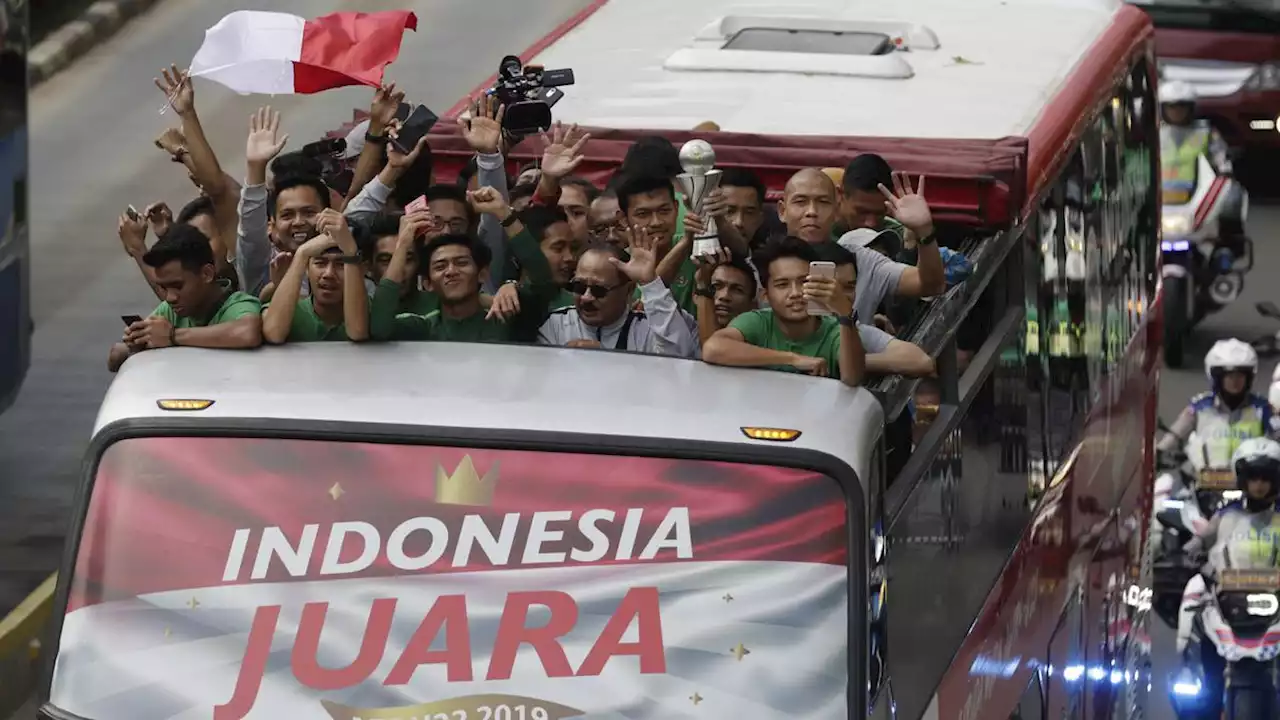 Konvoi Timnas Indonesia Bergerak ke Gelora Bung Karno, lalu Lintas Lebih Lancar