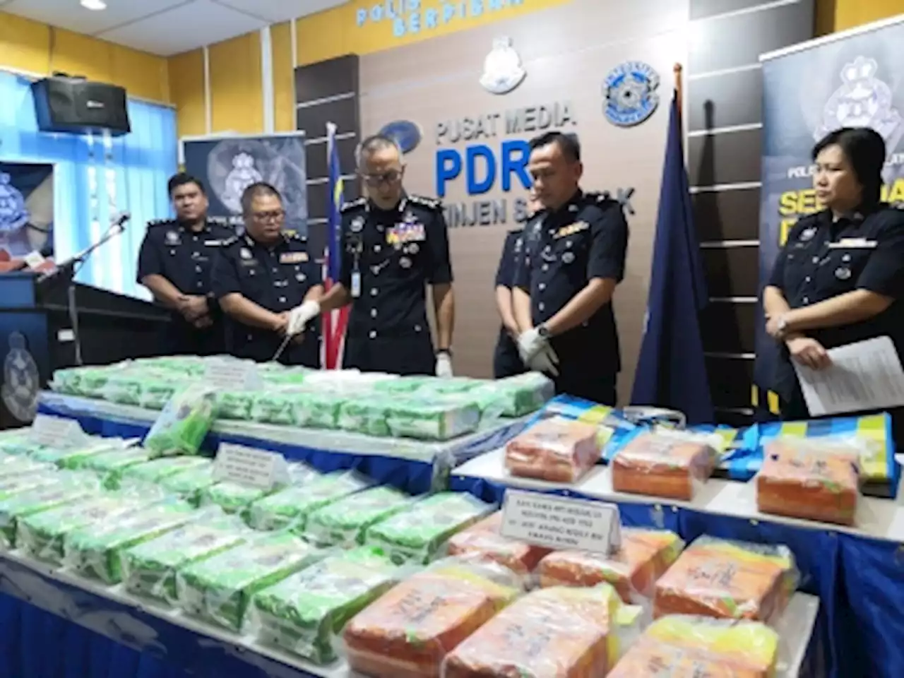 Another record drug bust for Sarawak cops as over 52kg syabu seized from Kuching condo