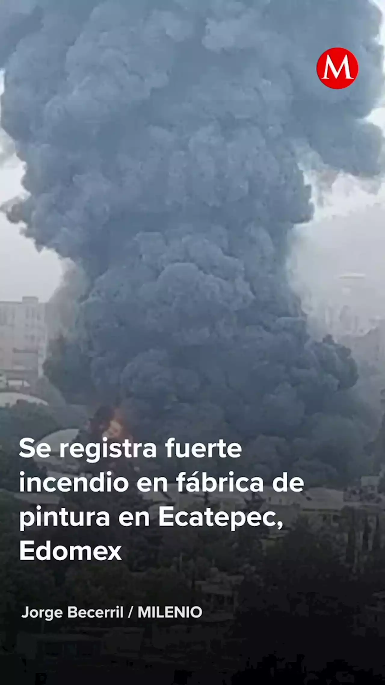 Incendio en fabrica de Xalostoc, Edomex