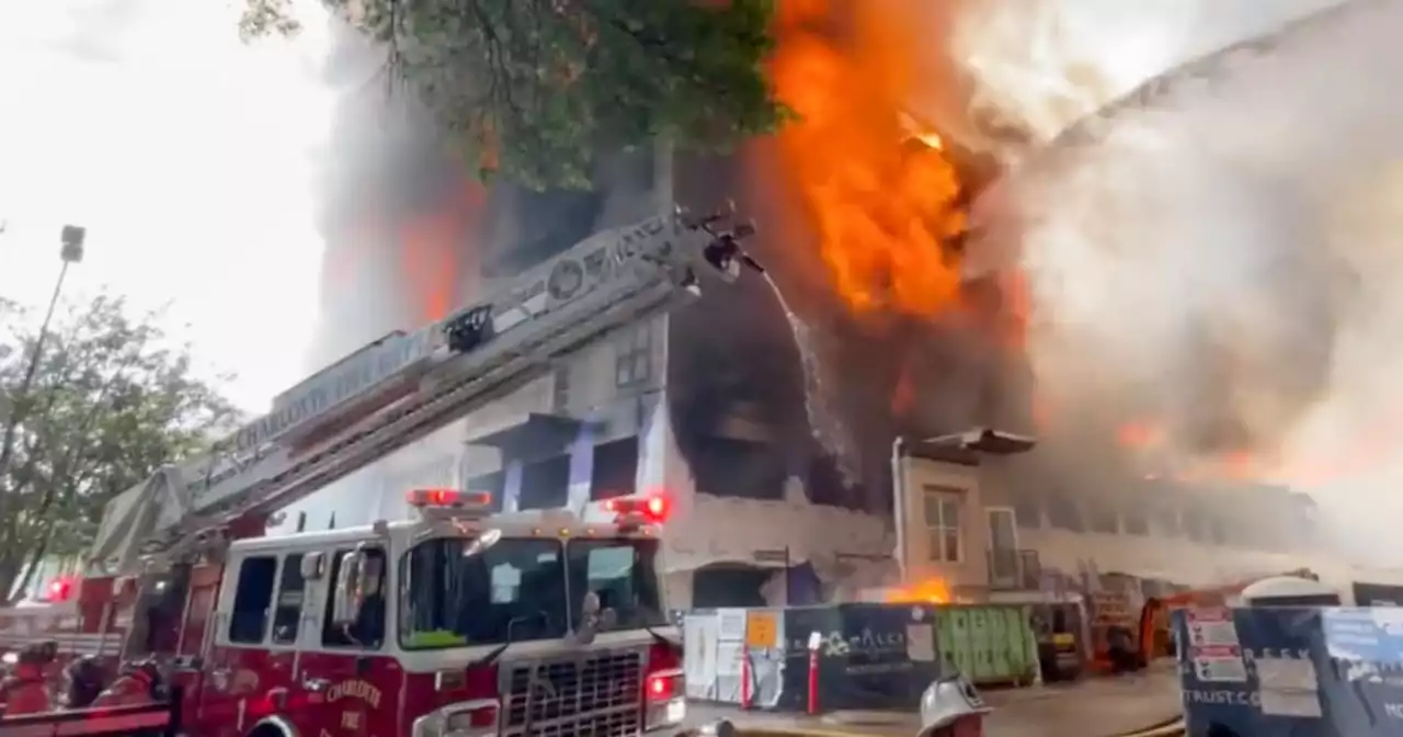 Two construction workers missing after five-alarm blaze in North Carolina