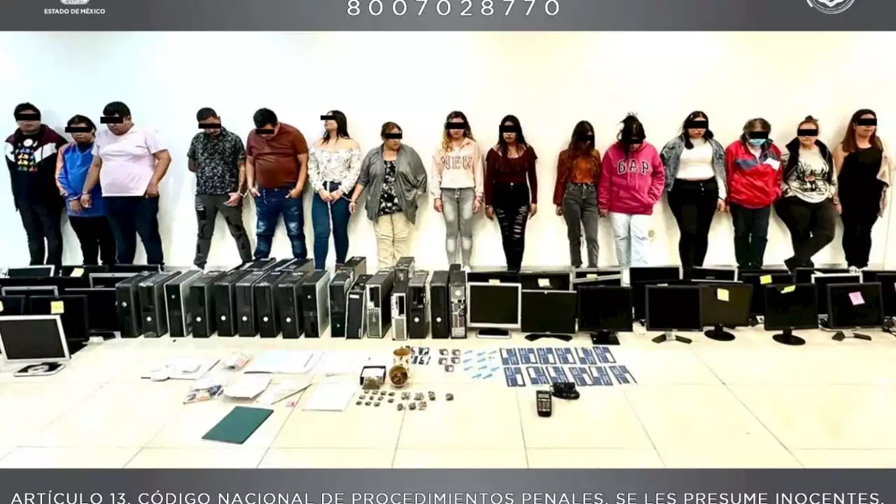 'Call center' en Edomex era usado para fraudes bancarios y extorsiones; detienen a 15 personas