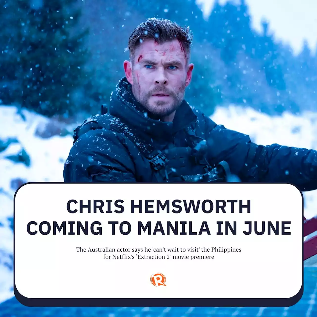 Chris Hemsworth coming to Manila in June