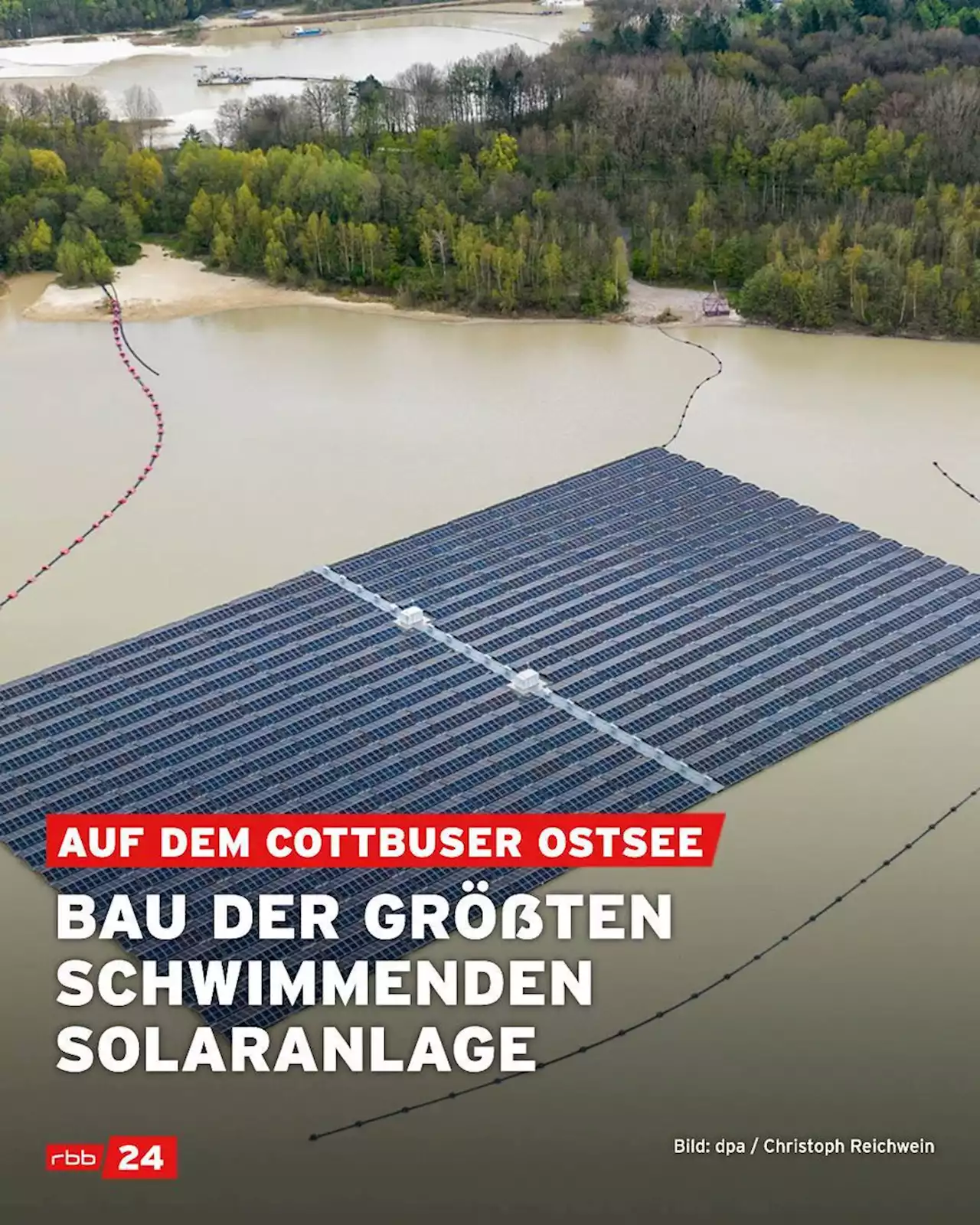 Bau der größten schwimmenden Solaranlage Deutschlands gestartet