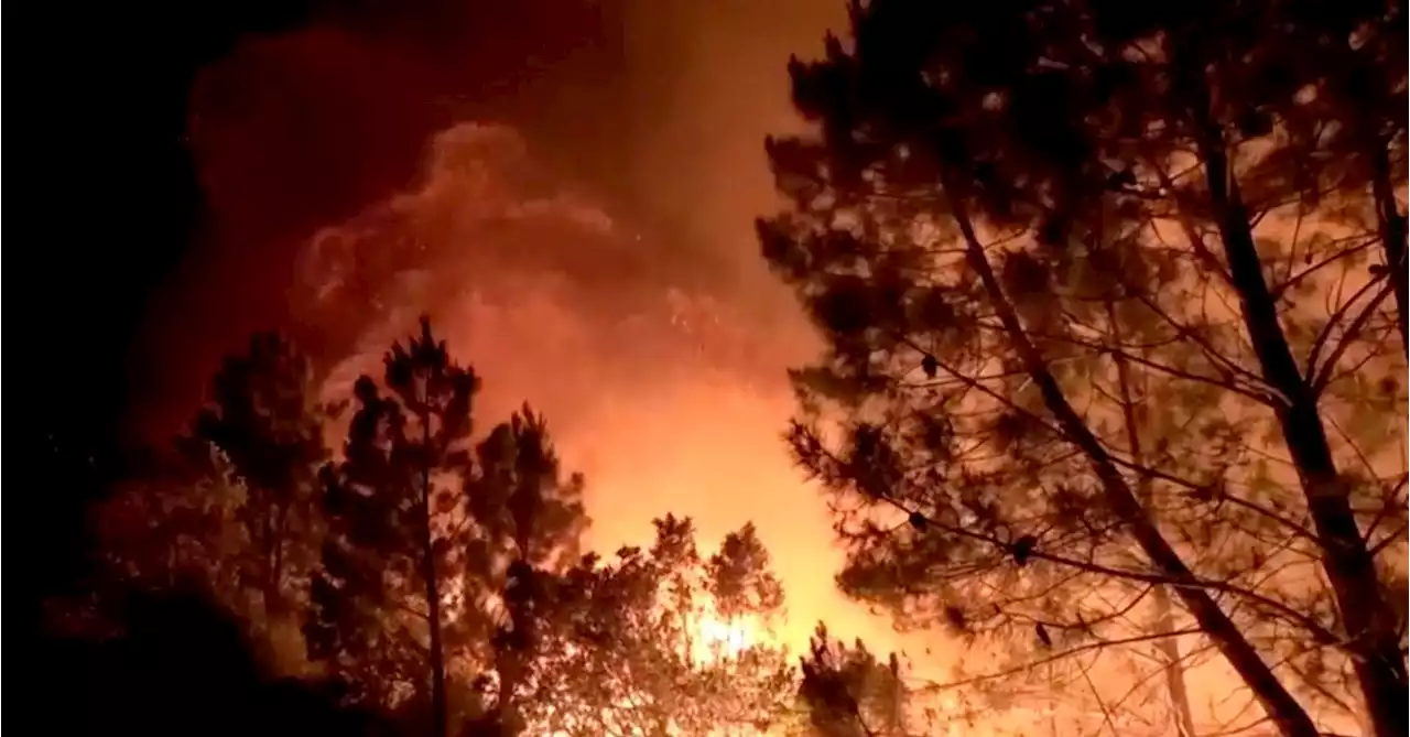 Villagers evacuated as wildfire ravages woodlands in western Spain