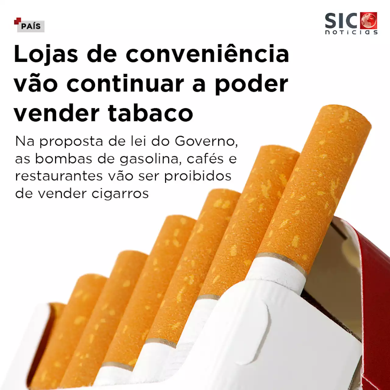 Lojas de conveniência vão continuar a poder vender tabaco