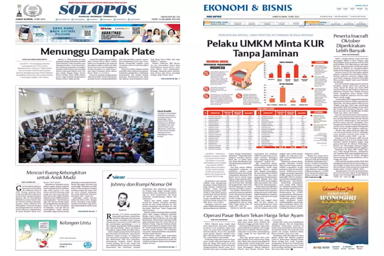 Solopos Hari Ini : Menunggu Dampak Plate