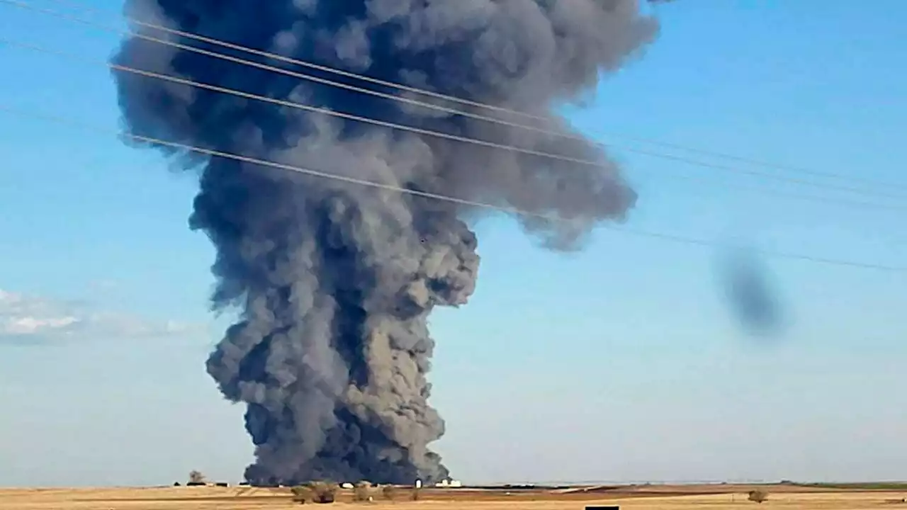 Massive Texas dairy farm blaze caused by engine fire in manure hauler