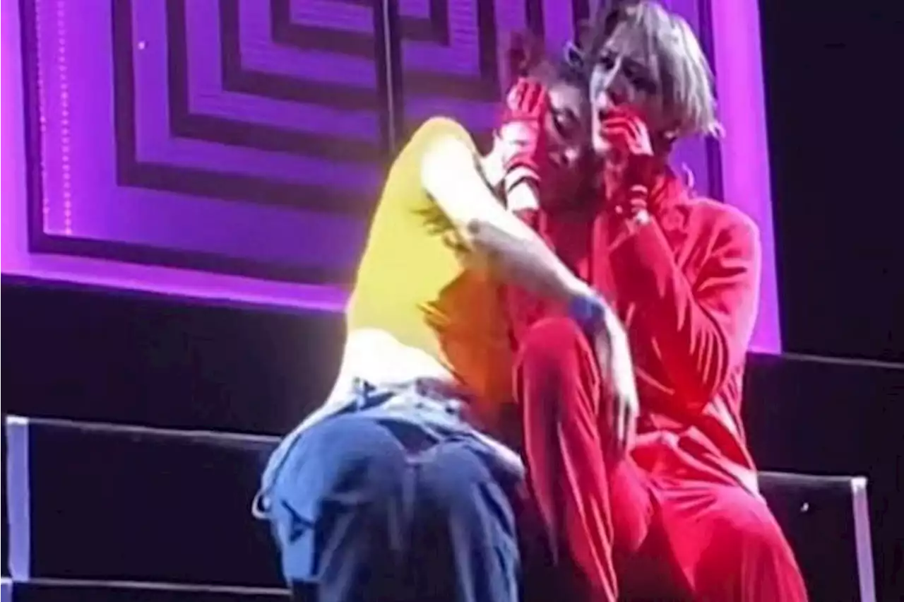 Singer Jackson Wang groped by fan onstage during Brazil concert