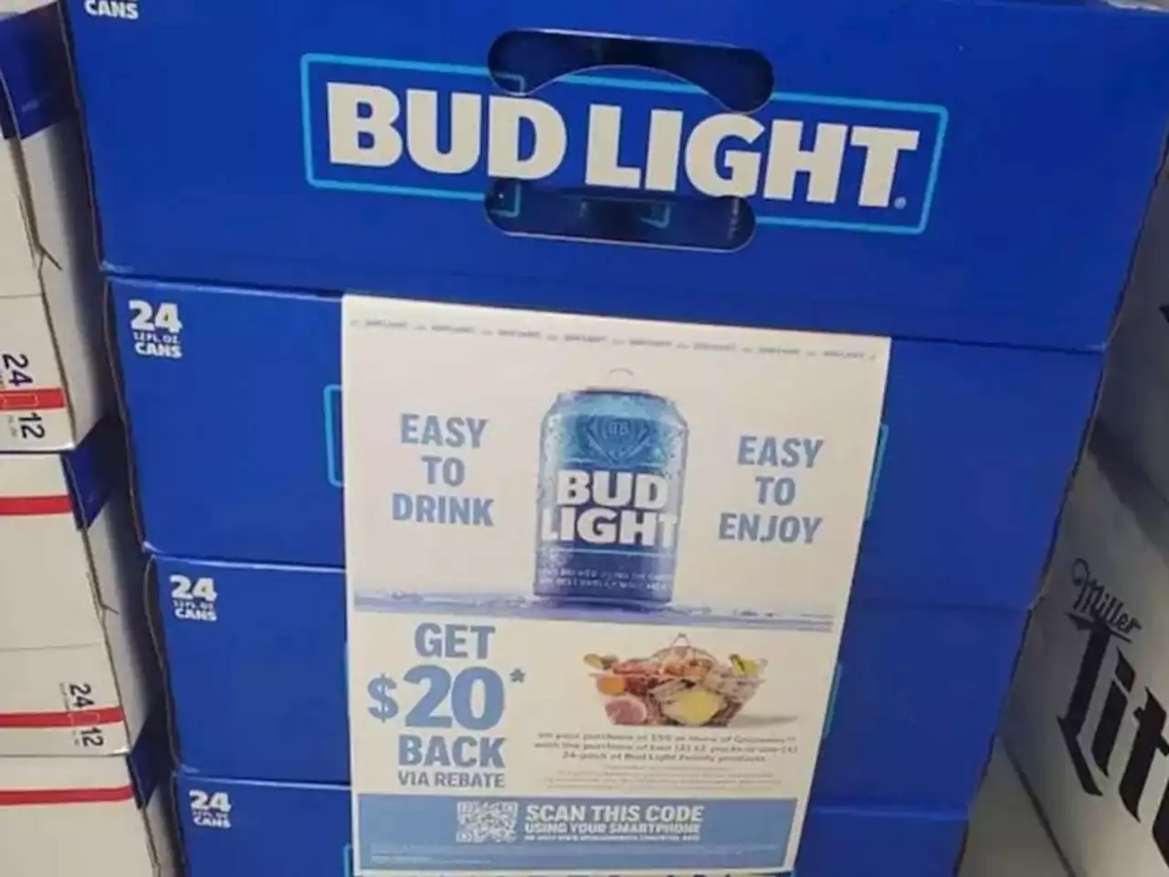 Bud Light retailer offering $20 rebate on cases of beer being sold for $19.98