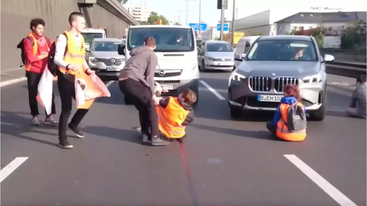 Letzte Generation in Berlin: A100-Blockaden – Video zeigt aggressive Autofahrer