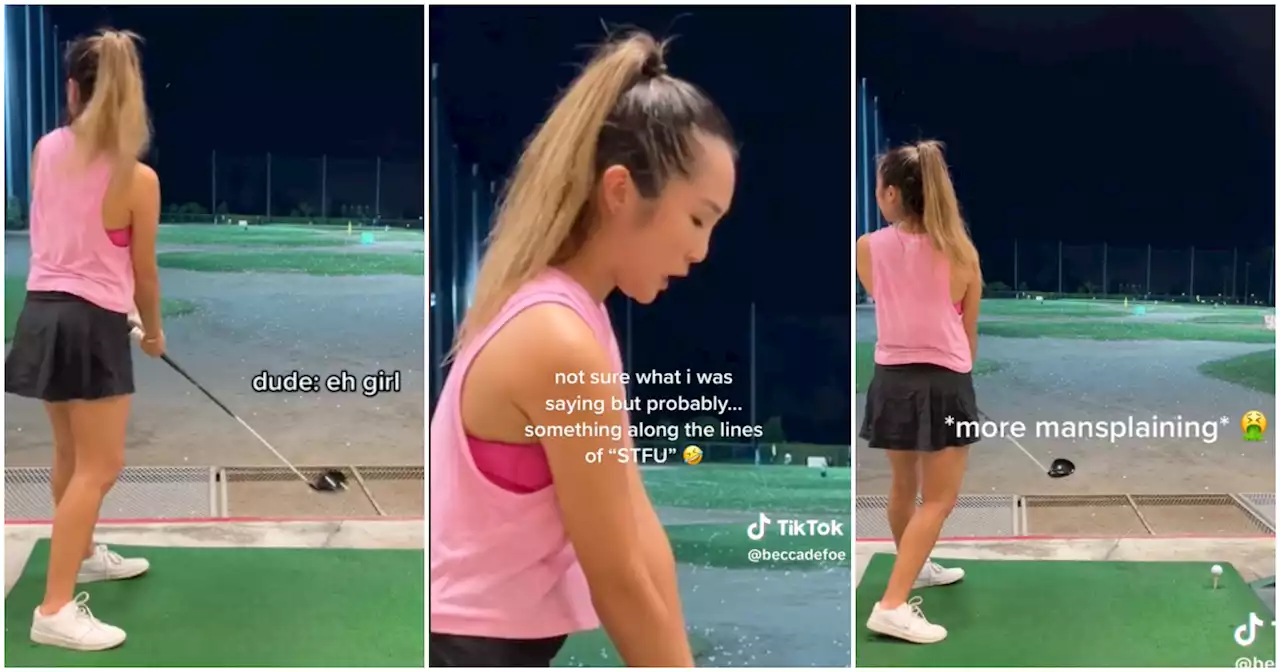 Kiss my putt: Singapore golfer gets interrupted by mansplainer for 2 hours on swing (Video)