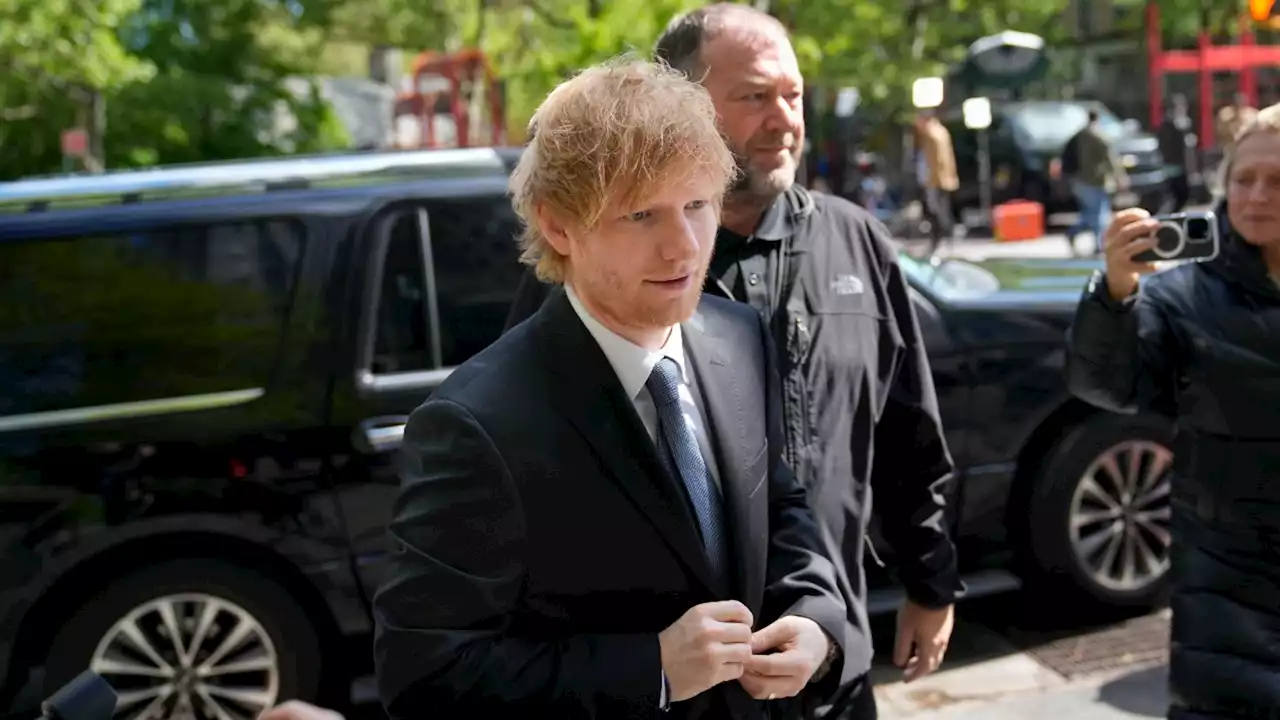 Ed Sheeran sings, plays guitar mashup of Marvin Gaye song at New York City copyright trial