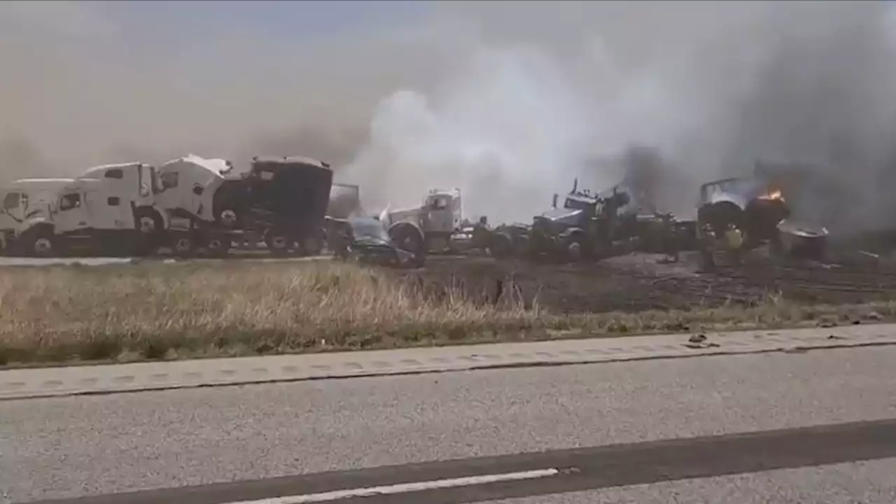 At least six people killed as dust storm causes pile-up on US highway