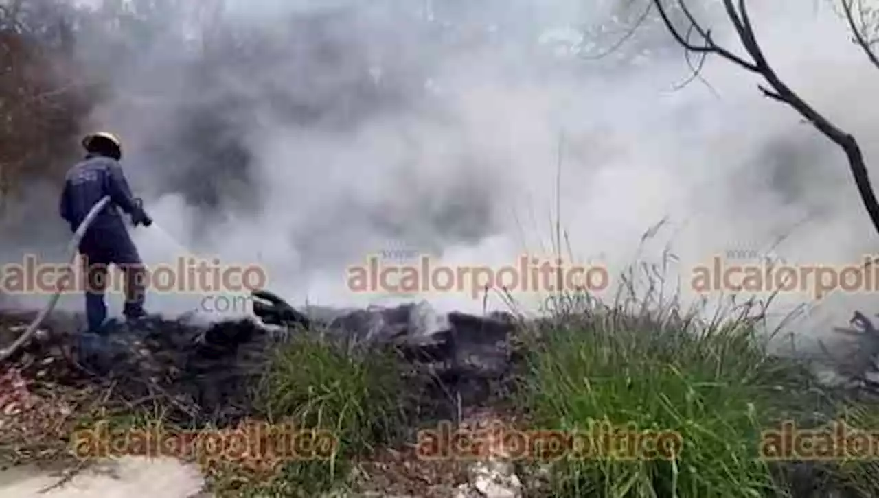 Incendio en lote baldío desató alarma, en Veracruz Puerto