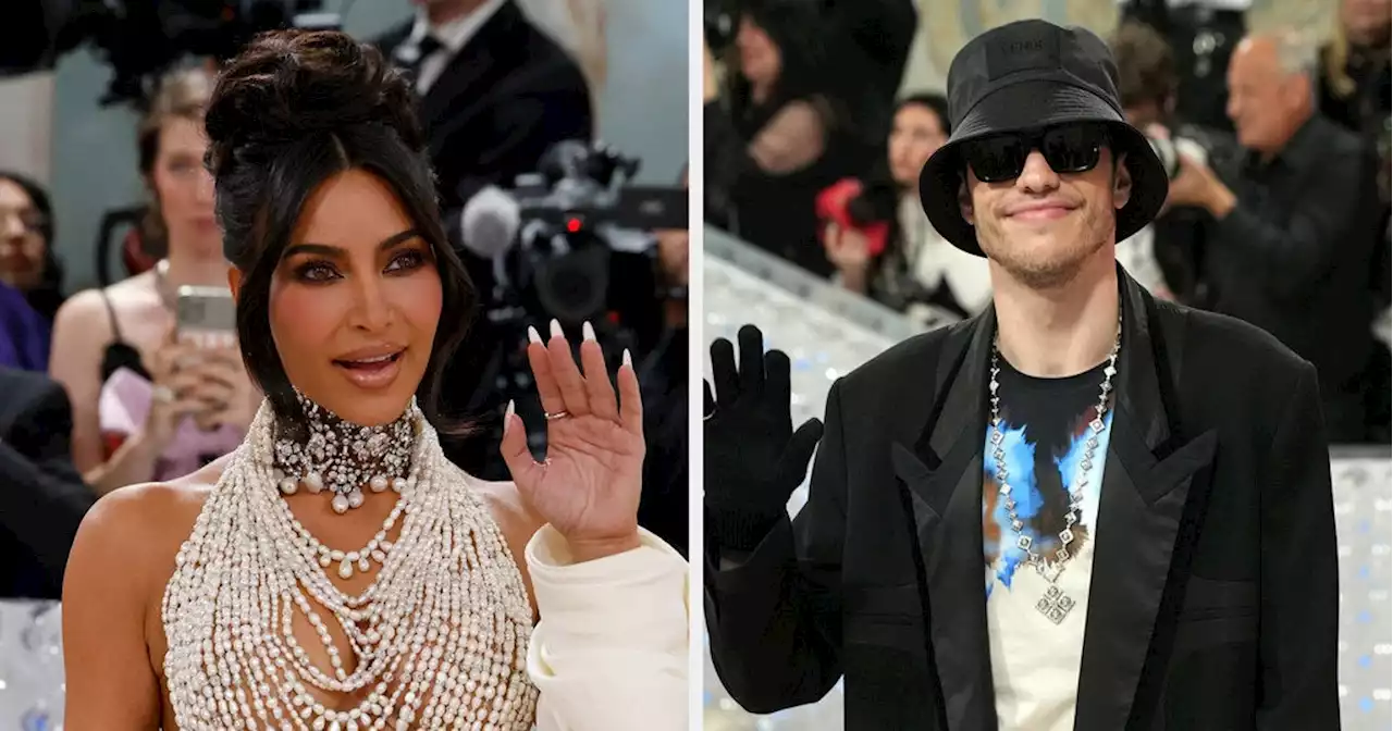 Pete Davidson And Kim Kardashian Reunited Inside The Met Gala, And The Pics Def Have An Awkward Staged Vibe