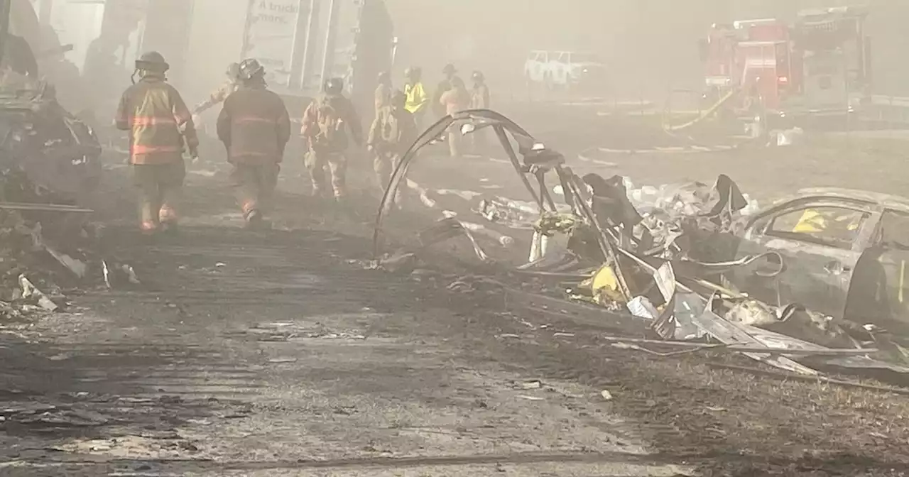 Photos: State police response to deadly pileup on Interstate 55