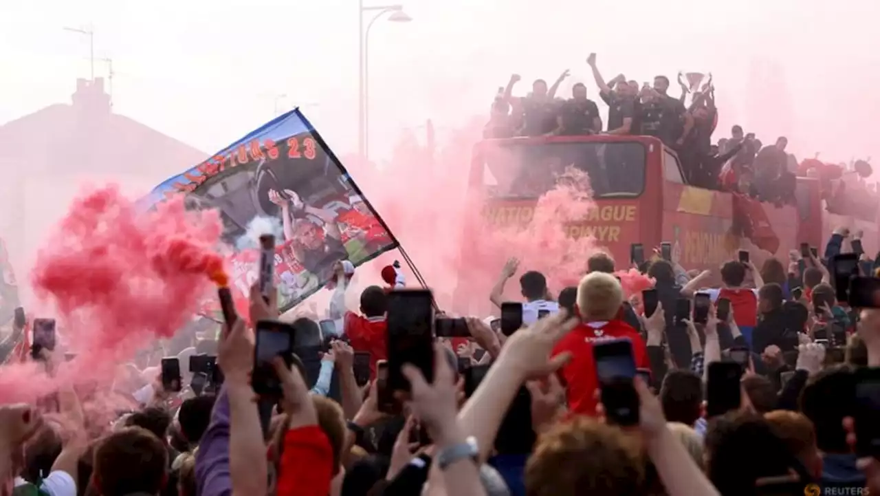 Wrexham paint town red with open-top bus parade after promotion to EFL