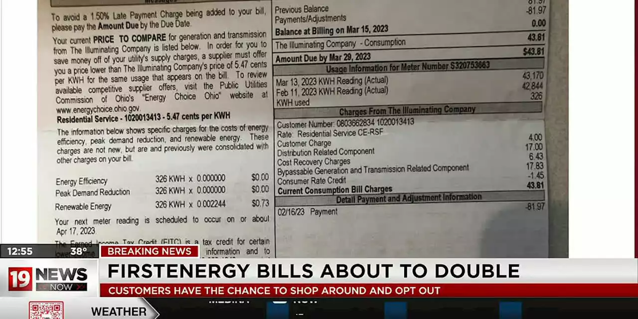 To avoid FirstEnergy doubling your cost of electricity the deadline is May 2, sort of