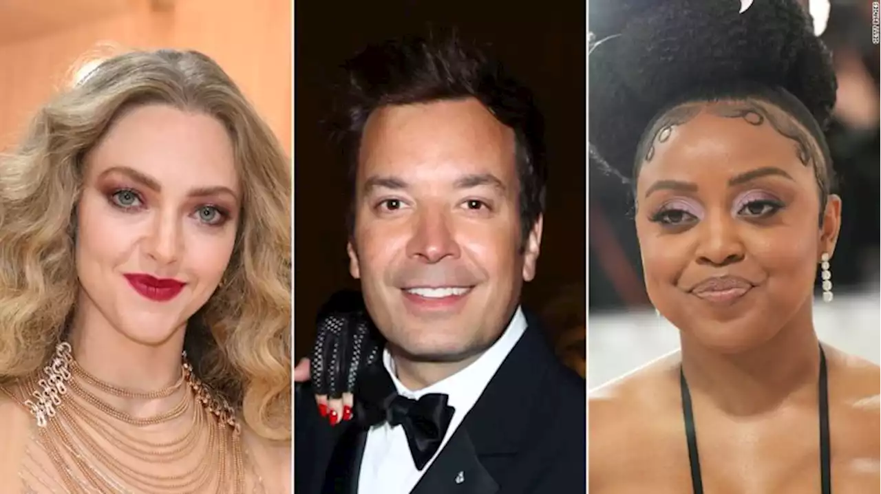 Amanda Seyfried, Jimmy Fallon and Quinta Brunson are among the stars vocalizing support for TV and film writers | CNN