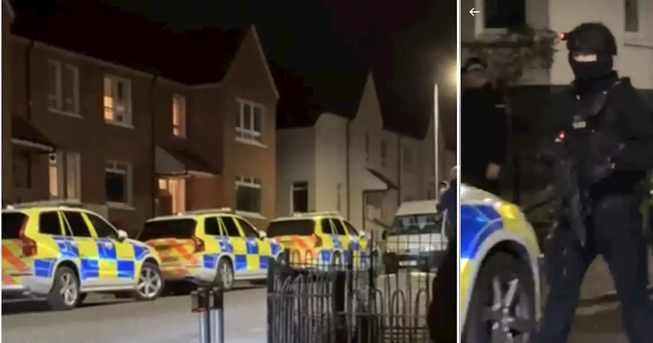 Armed police swoop on Kilmarnock estate as dozens of officers scour streets