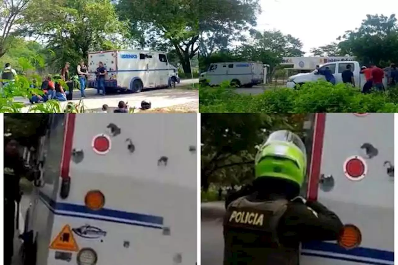 En video: tiroteo en Valledupar en medio de intento robo de carro de valores