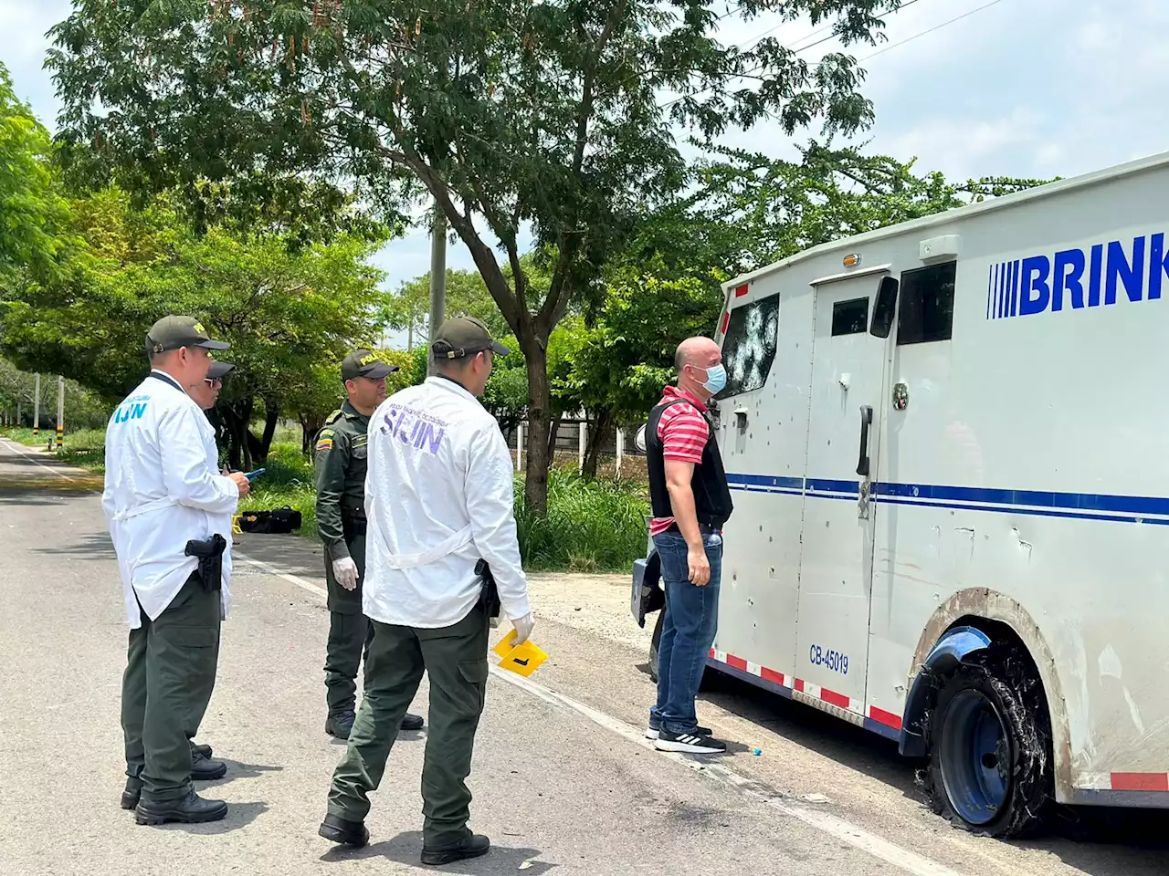 Legalizan captura de implicados en robo a carro de valores en Valledupar