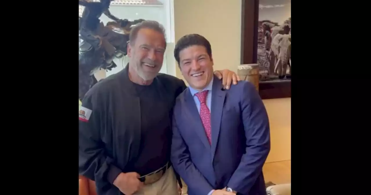 Samuel García presume ayuda de Arnold Schwarzenegger