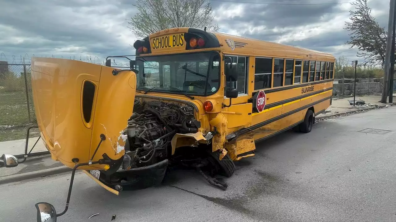 16 hurt after school bus crashes head-on into car in Little Village