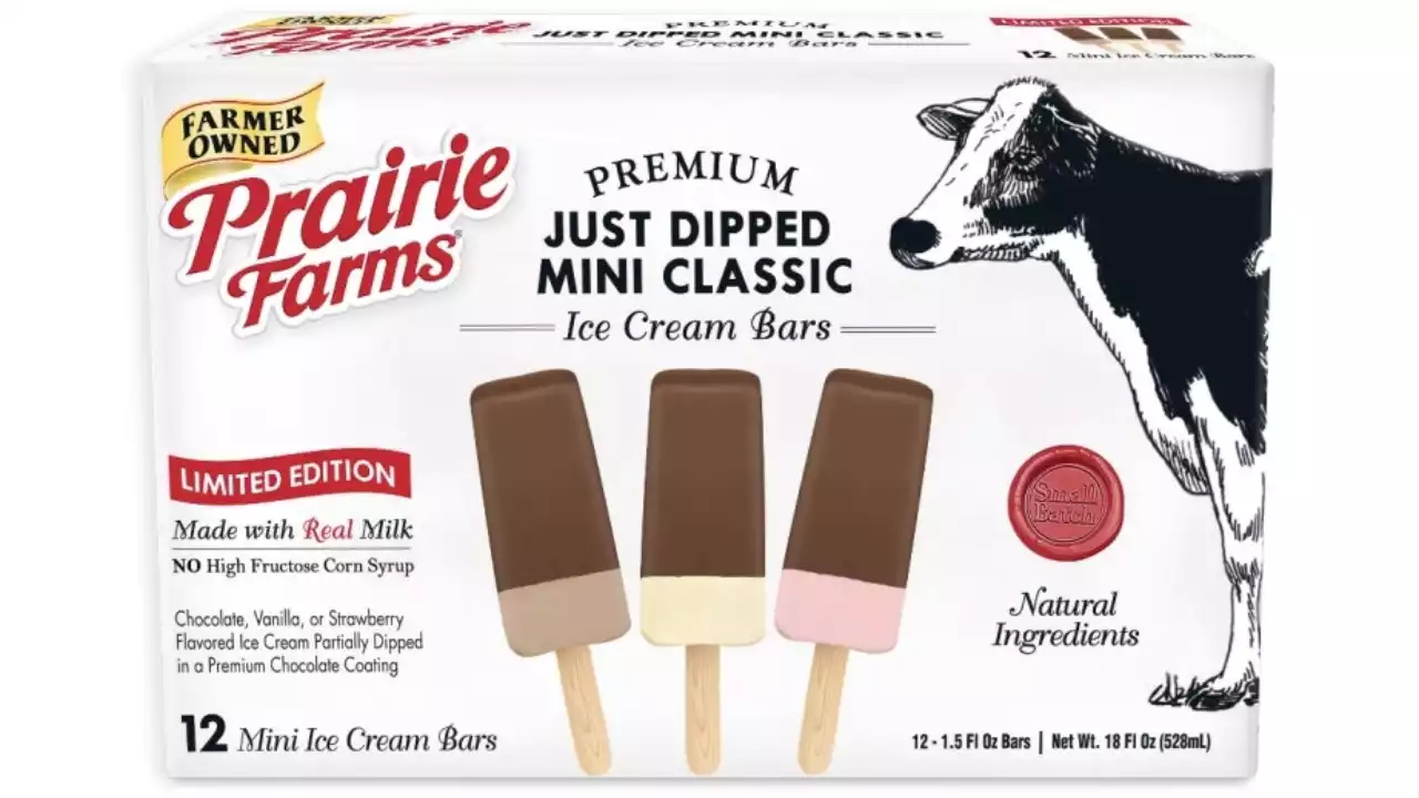 Prairie Farms launches new ice cream bars in America's top 3 flavors