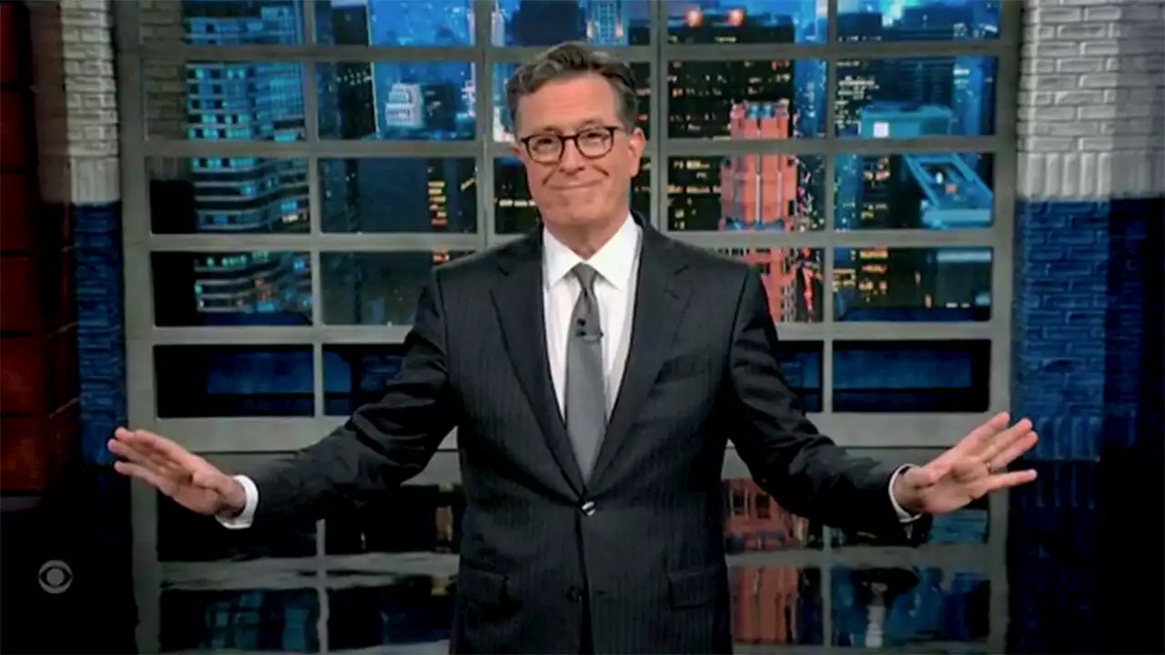 Colbert jokes Biden 'way too f---ing old' to be president in voters' minds