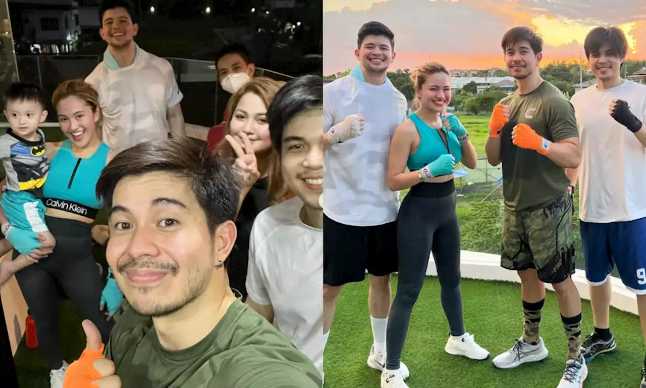 Julie Anne San Jose joins Rayver Cruz and fam in workout session