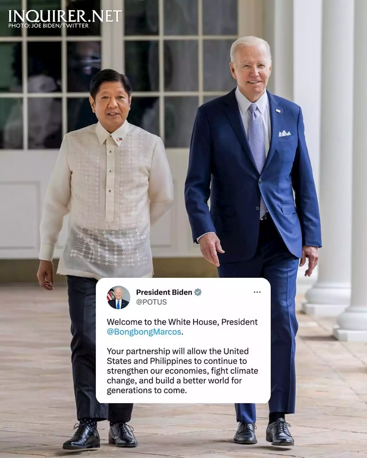 Bongbong Marcos meets Joe Biden at the White House