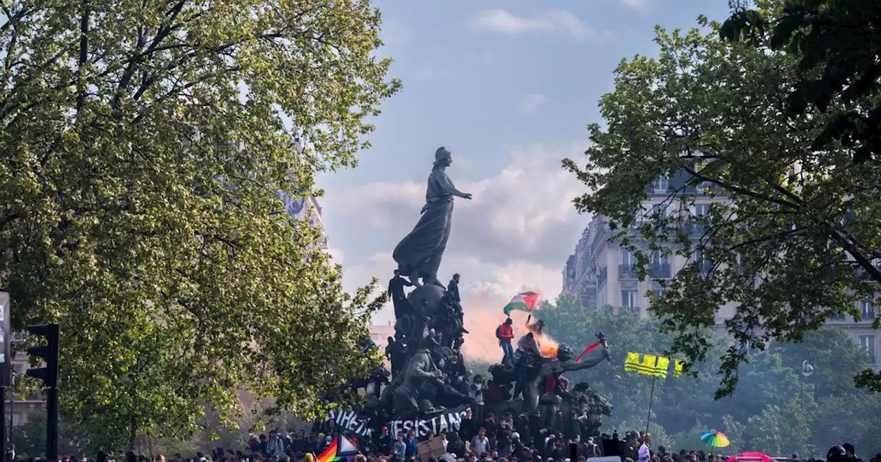 At least 108 police injured and 291 held in May Day protests in cities across France