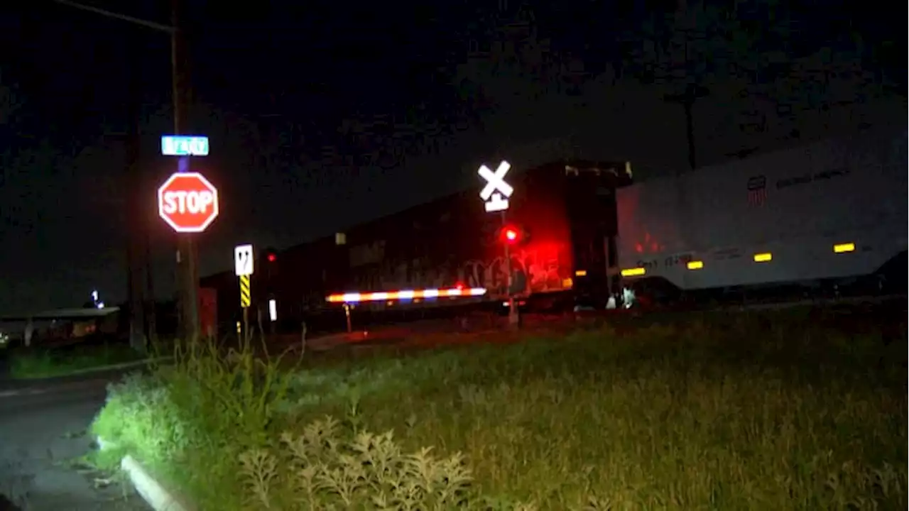 Driver, passenger avoid injury after vehicle hit by train