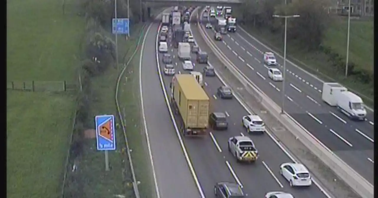 Live as serious lorry crash on M62 leaves traffic at a standstill