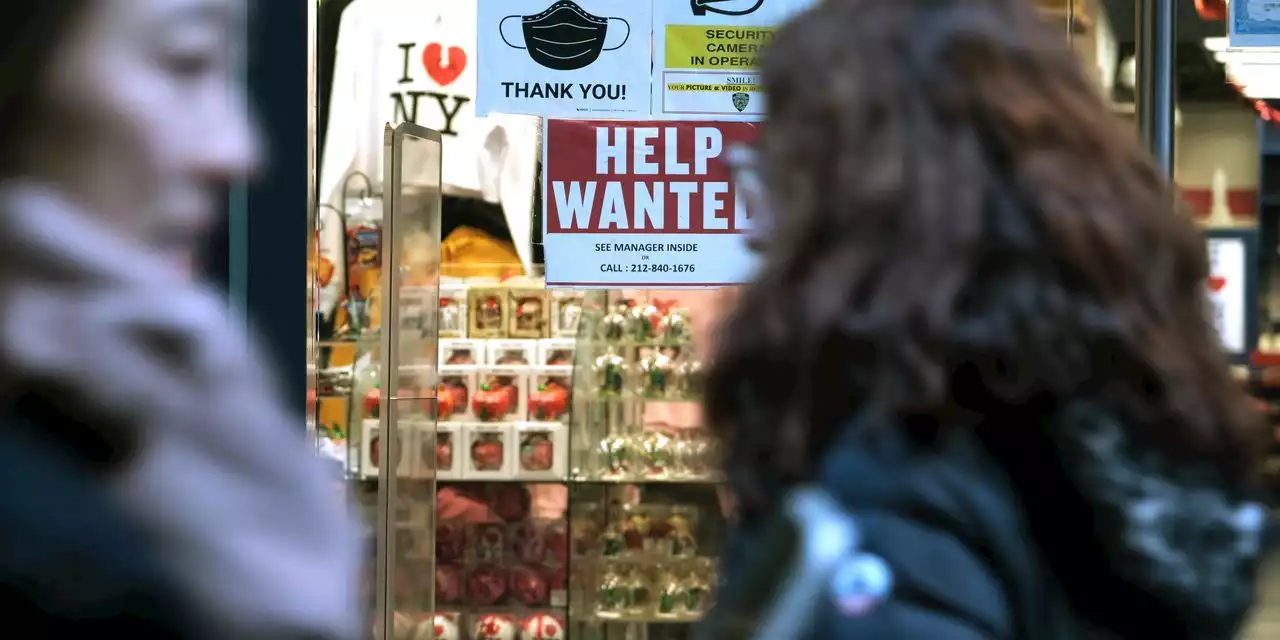 Job openings fall to nearly 2-year low of 9.6 million. Fewer people are quitting too
