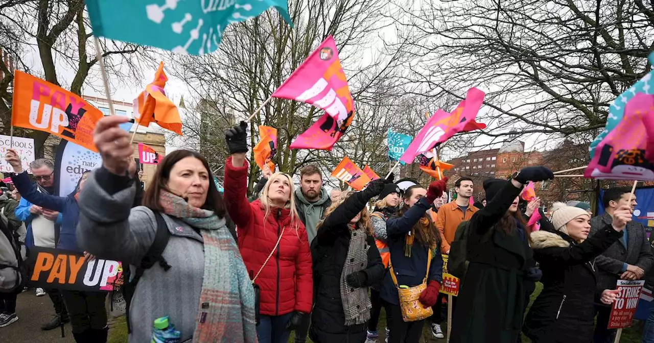 LIVE: Teachers across Greater Manchester strike over pay