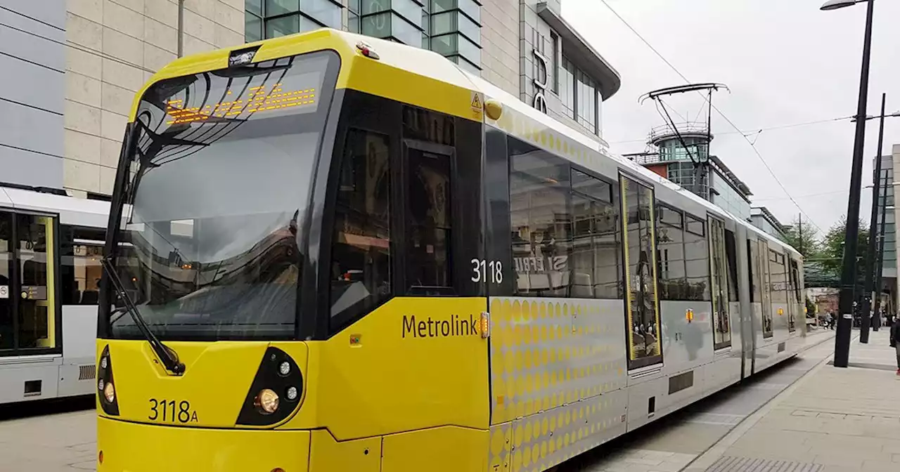 Trams restart on Manchester Metrolink line after car gets stuck on tracks