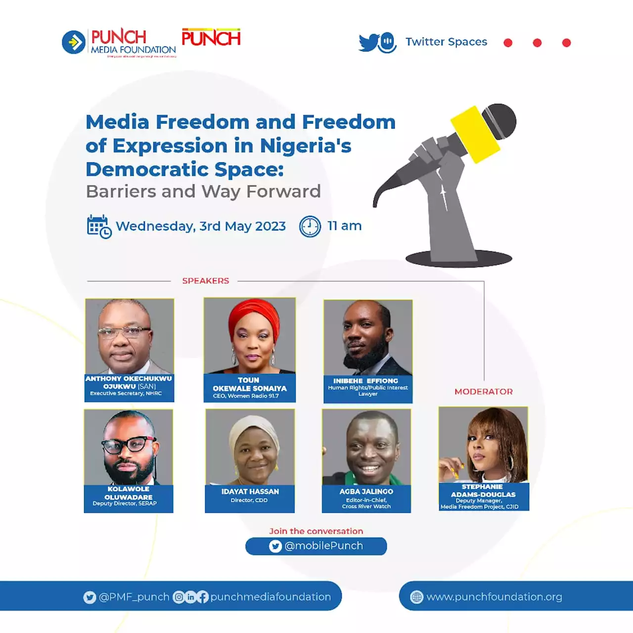 NHRC boss, Agba Jalingo, others to discuss press freedom at PUNCH Media Foundation event - Punch Newspapers