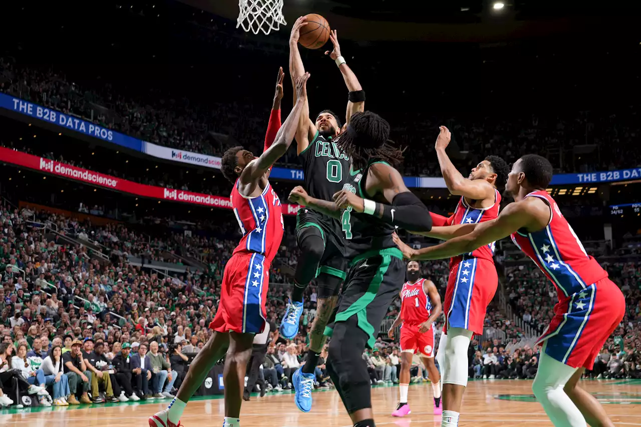 Harden Scores 45 as Sixers Beat Celtics in Game 1