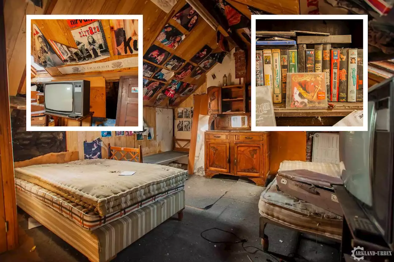 Man discovers 'intact' Gen X bedroom inside attic of abandoned house