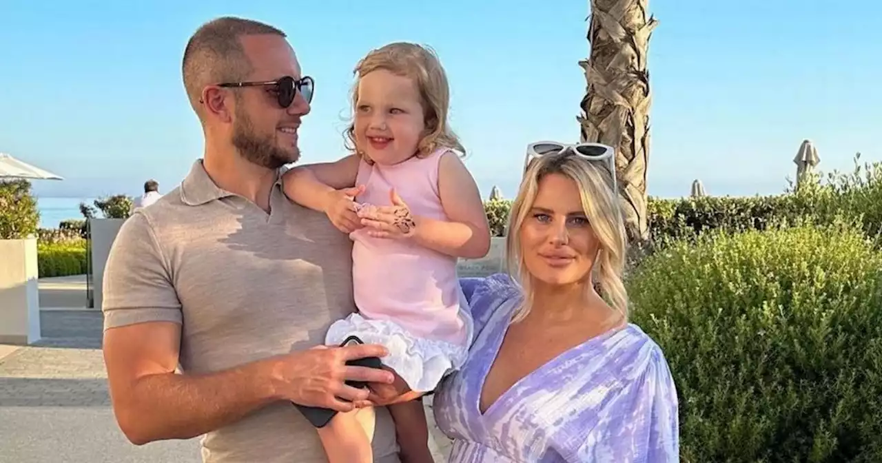 Pregnant Danielle Armstrong bares bump on Andalusian getaway with husband Tom