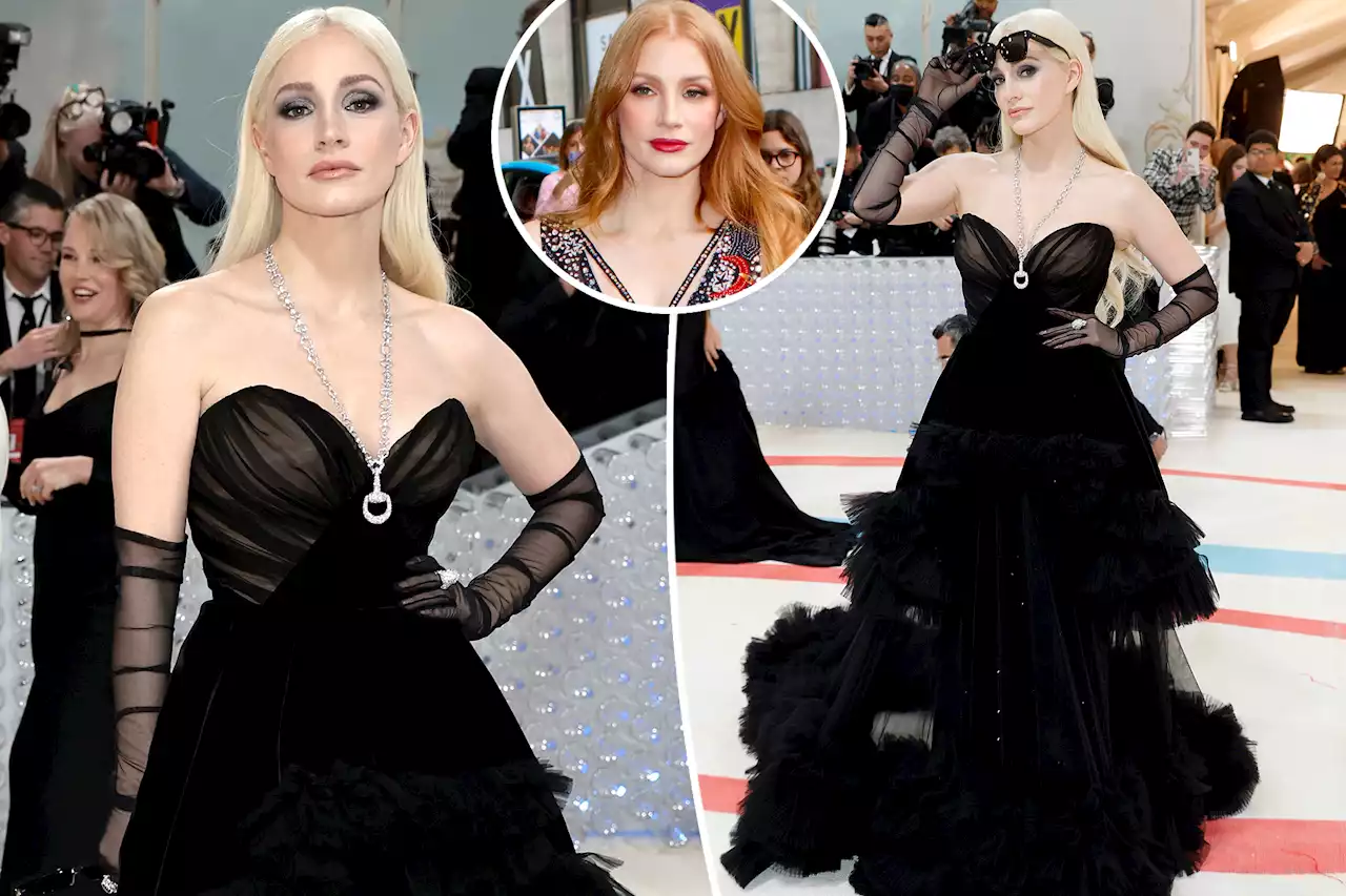 Jessica Chastain looks unrecognizable at Met Gala with new blond ‘do