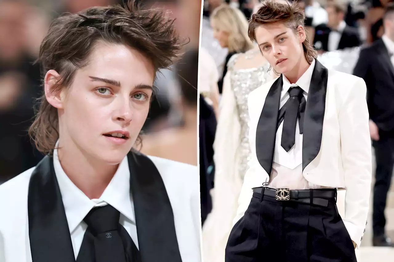 Kristen Stewart debuts choppy short haircut on Met Gala 2023 red carpet