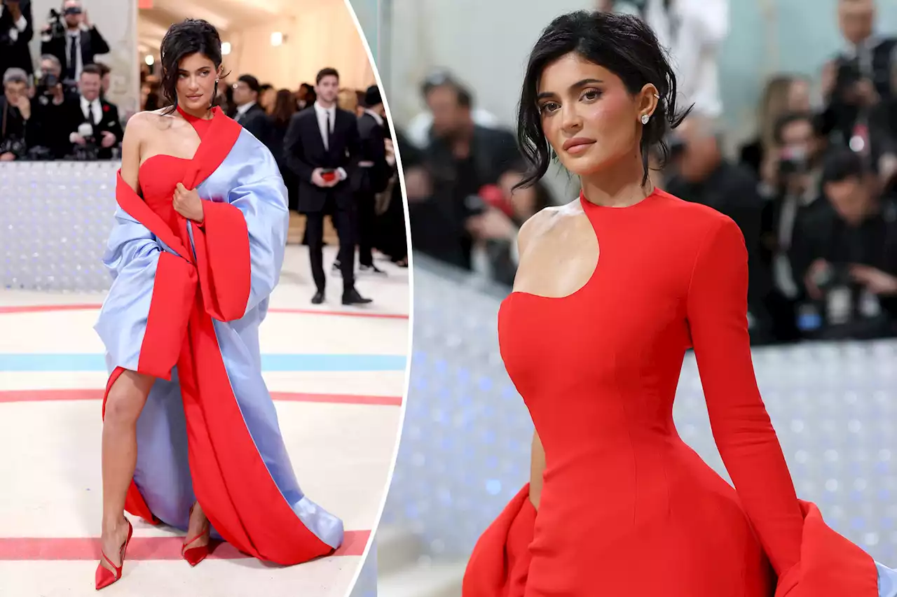 Kylie Jenner disrobes on 2023 Met Gala red carpet to reveal sexy red gown