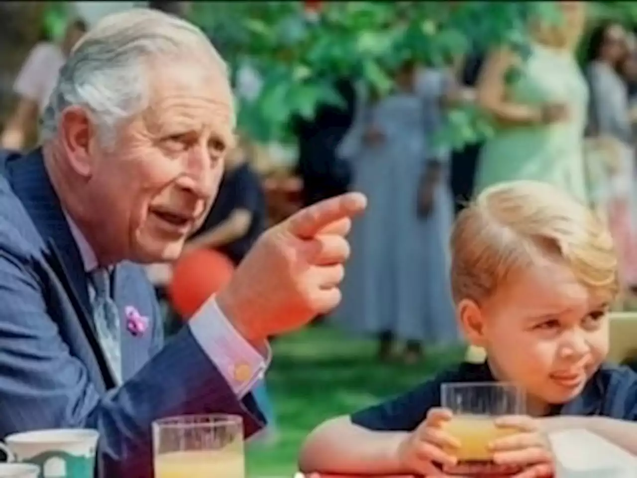 Unseen footage emerges of King Charles and his grandchildren