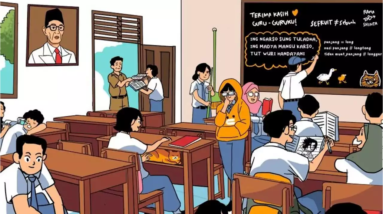 Geger Penampakan Jokowi 'Nyanyi' Cupid di Kartu Ucapan Hardiknas, Warganet Nangis