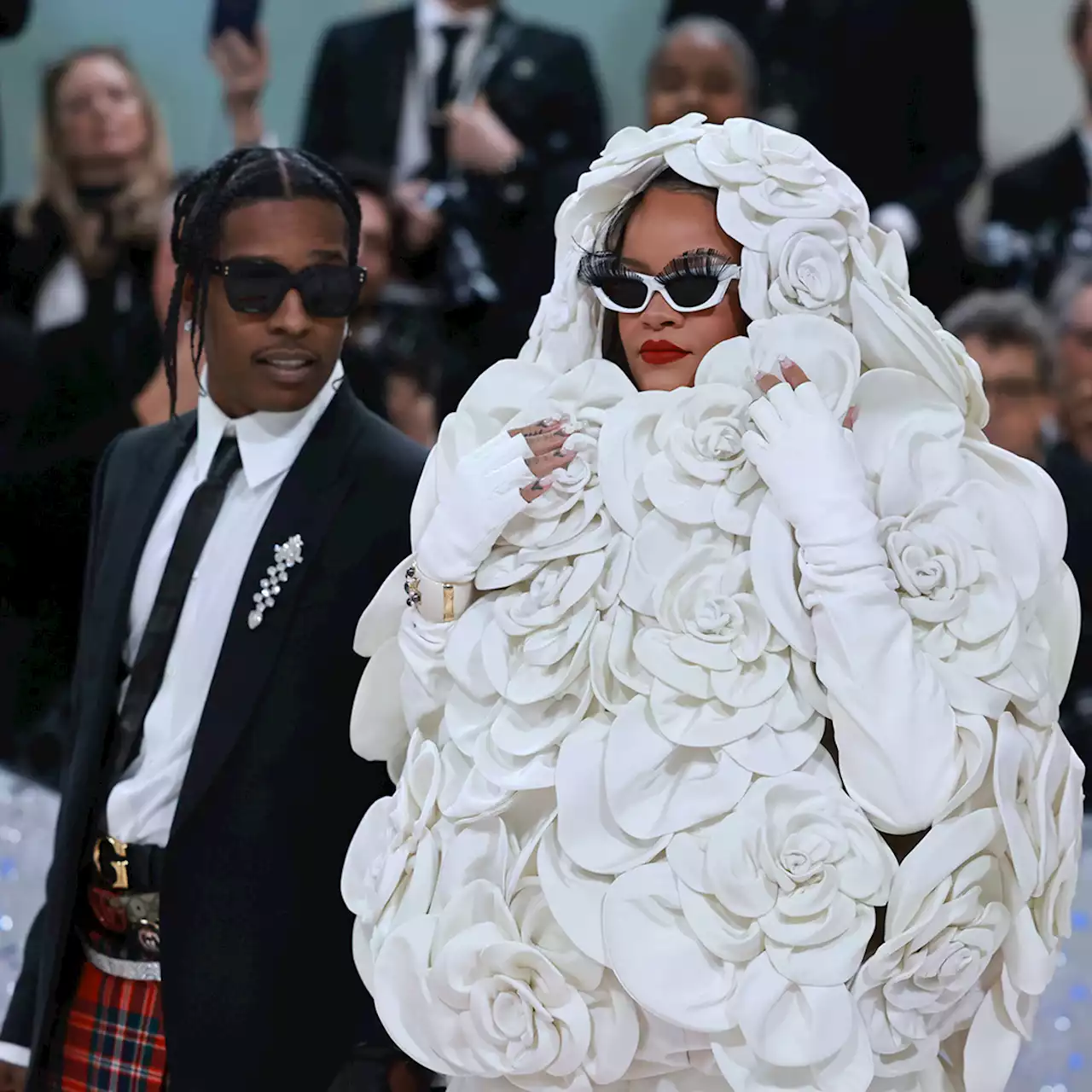 Met Gala 2023: Rihanna Closes the Carpet in a Valentino Cape of Iconic Chanel Camellia Flowers