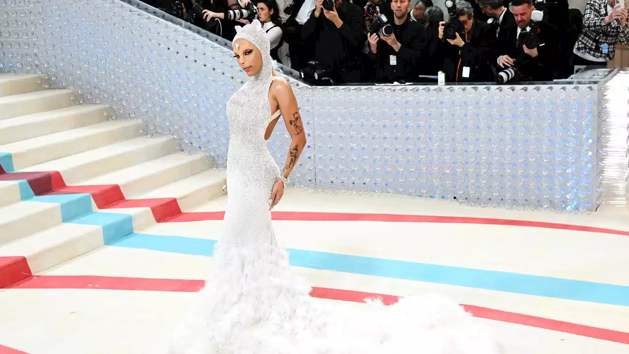 Doja Cat Channels Karl Lagerfeld’s Cat Choupette at Met Gala 2023